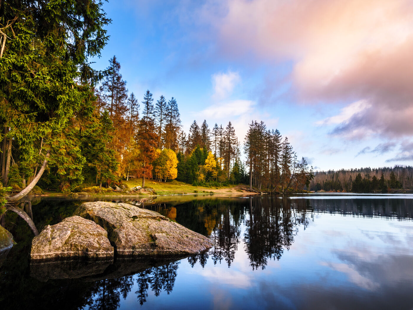 Idyllischer See im Nationalpark Harz
